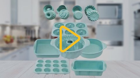 Набір силіконових форм для випічки 30 предметів